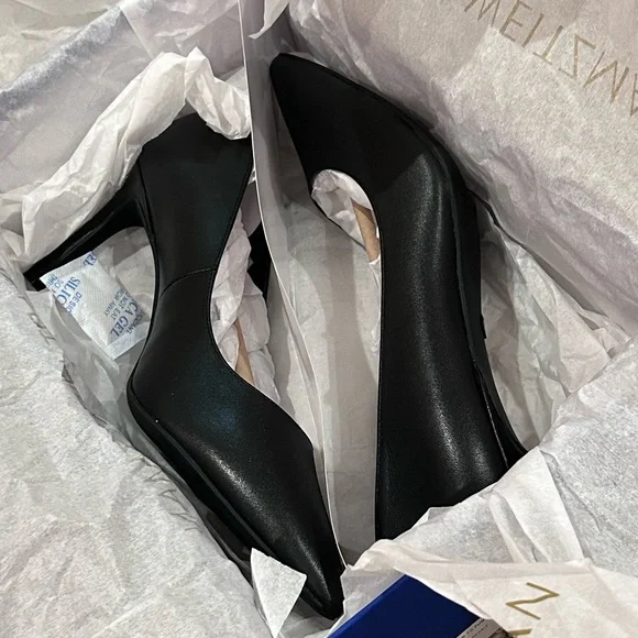 BNWT Stuart Weitzman Dancer 75 Pumps in Black - Size 6.5 - Picture 1 of 11